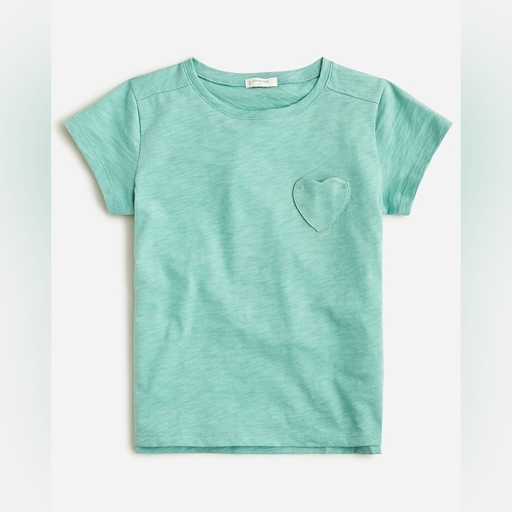 J Crew Girls' short-sleeve heart-pocket T-shirt
Item J2253